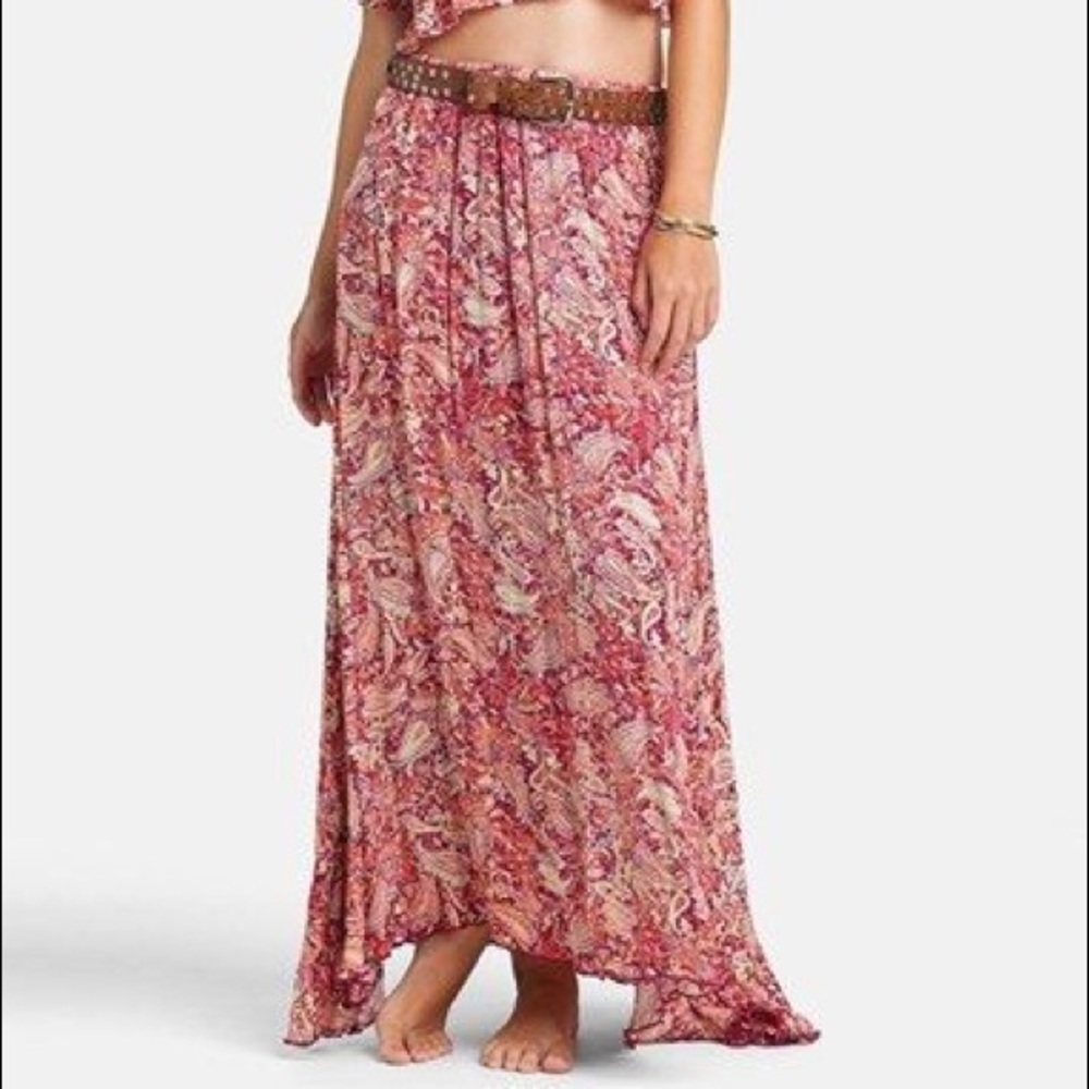 Billabong paisley maxi skirt